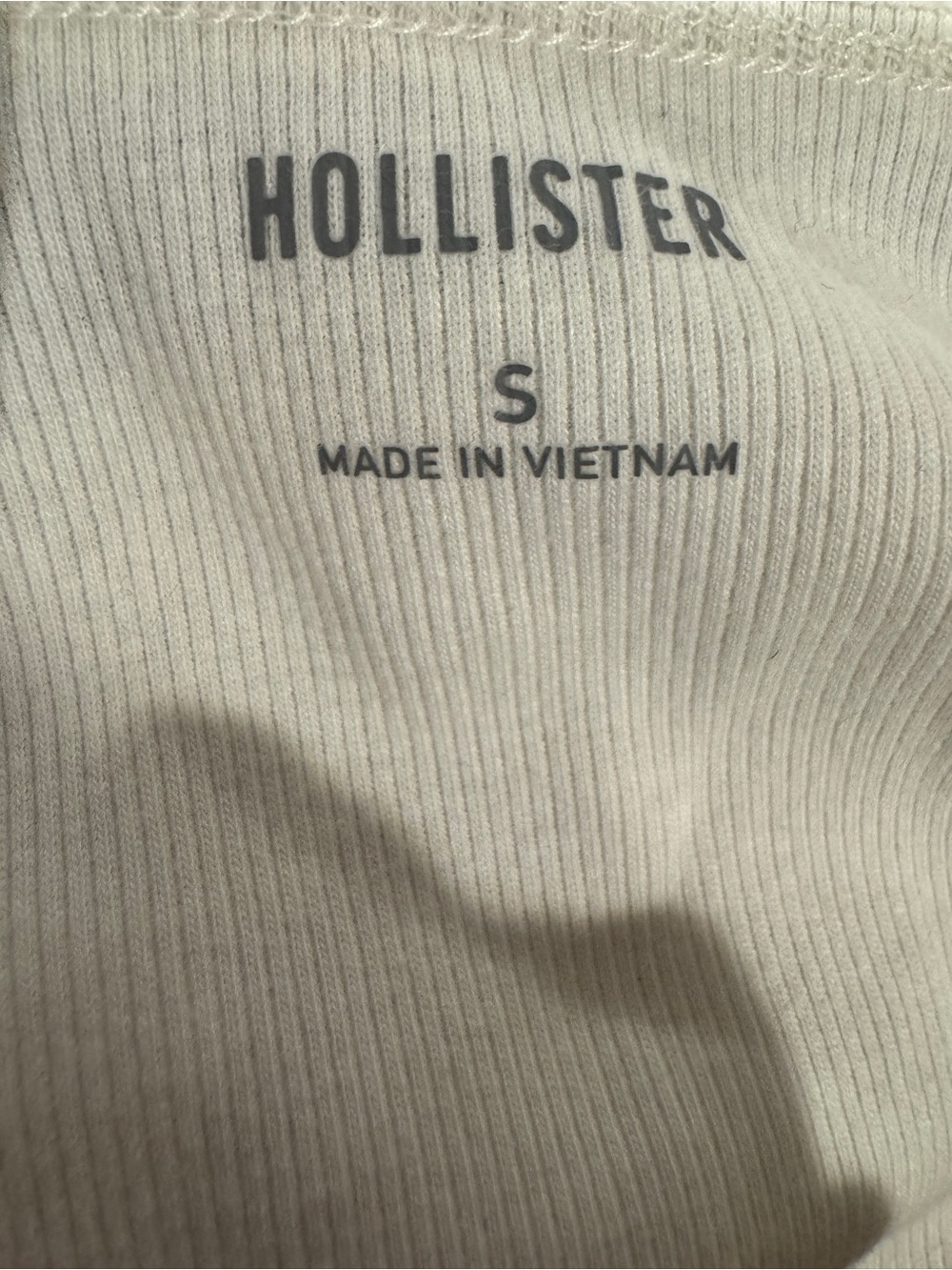 Hollister Cream Scoop-Neck Long Sleeve Top with Black Bow - Picture 4 of 4